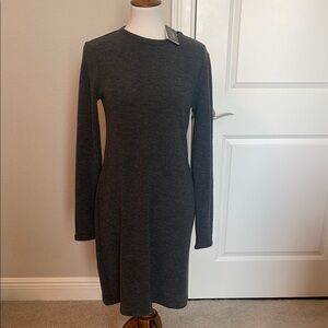 Charcoal Gray Sweater Dress